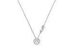 Kette mit Anhänger MICHAEL KORS "Schmuck Geschenk Silber 925 Halsschmuck PREMIUM", silber (silberfarben, kristallweiß), Halsketten, Damen, Silber 925 (Sterlingsilber), mit Zirkonia (synth.)