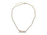 Edelstahlkette MISTERTEE "MisterTee Unisex Heaven Chunky Necklace", gold, Halsketten, Herren, onesize, Baumwolle, Edelstahlkette