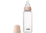 BIBS Anti-Colic Baby Bottle Silicone oorbellen met siliconen speen Blush 270 ml
