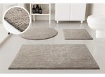 Badematte OTTO HOME "Selenne", greige, H:20mm, Baumwolle, Badematten, Badematte, Badteppich, getuftet, modern, Uni, antirutsch, flauschig, Baumwolle