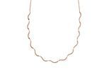 Collier SKAGEN "Schmuck Geschenk Edelstahl Halskette WAVE", rosa (roségoldfarben), Halsketten, Damen, Edelstahl, L: 46, Collier