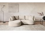 Ecksofa COTTA "Sana L-Form, Breite 260 cm", beige, B:260cm T:160cm, 94% POLYESTER (PES) 6% POLYAMID(PA), Sofas, Ecksofa, Loungesofa mit Wellenunterfederung