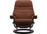 Relaxsessel STRESSLESS "Sunrise", braun (copper paloma), B:88cm H:103cm T:78cm, Leder BATICK: BATICK ist ein leicht korrigiertes, durchgefärbtes und genarbtes Möbelleder, bei dem die meisten Unebenheiten und Spuren in der Regel entfernt wurden.;Leder PALOMA: PALOMA ist ein durchgefärbtes Semianilin-Möbelleder mit natürlicher Narbung.;ROHLEDER Stoff Q2 FARON: Ein fester zuverlässiger Bouclé mit ein