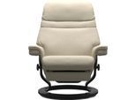 Relaxsessel STRESSLESS "Sunrise", beige (cream batick), B:79cm H:103cm T:78cm, Leder BATICK: BATICK ist ein leicht korrigiertes, durchgefärbtes und genarbtes Möbelleder, bei dem die meisten Unebenheiten und Spuren in der Regel entfernt wurden.;Leder PALOMA: PALOMA ist ein durchgefärbtes Semianilin-Möbelleder mit natürlicher Narbung.;ROHLEDER Stoff Q2 FARON: Ein fester zuverlässiger Bouclé mit eine