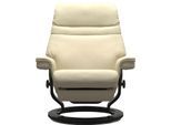 Relaxsessel STRESSLESS "Sunrise", beige (vanilla paloma), B:79cm H:103cm T:78cm, Leder BATICK: BATICK ist ein leicht korrigiertes, durchgefärbtes und genarbtes Möbelleder, bei dem die meisten Unebenheiten und Spuren in der Regel entfernt wurden.;Leder PALOMA: PALOMA ist ein durchgefärbtes Semianilin-Möbelleder mit natürlicher Narbung.;ROHLEDER Stoff Q2 FARON: Ein fester zuverlässiger Bouclé mit ei