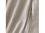 Bettwäsche FLORELLA "Karo Five leinen Edel-Satin, 100% Baumwolle", beige (leinen), B/L: 140cm x 200cm, 2 Stk., 2 Stk., Satin, B/L: 70cm x 90cm, Satin, Obermaterial: 100% Baumwolle CO., Bettwäsche, Bettwäsche