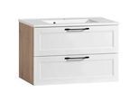 Waschtischkombi Elmau in Weiß/Eiche
