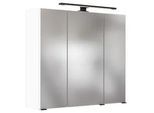 Spiegelschrank Luzern 3-türig ca. 70x64 cm Weiß
