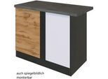 Held Eckunterschrank ca. 110 cm Eiche/Anthrazit