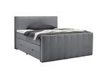 Boxspringbett Malaga Dunkelgrau ca. 160x200cm