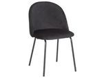 Stuhl Selina Schwarz Samt Gepolstert