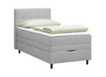 Boxspringbett Miami in Grau ca. 90x200cm