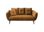 2,5-Sitzer-Sofa Baggio Gelb Velours