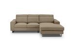Ecksofa Bolivia Braun-Beige Cord