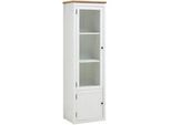 Vitrine Korsika Eichefarben/Weiß