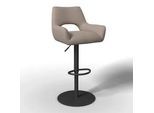 Barhocker Tami Creme Struktur Gepolstert