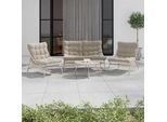 Gartenset Samba Beige, 4-teilig