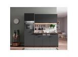 Küchenblock Oliver mit Geräten ca. 205 cm Grau
