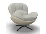 Relaxsessel Ina Webstoff/Lederlook Beige