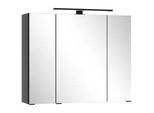 Spiegelschrank Sevilla ca. 80x64 cm Schwarz