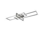 LED-Deckenleuchte Salinas Nickelfarben max. 34 Watt Deckenlampe