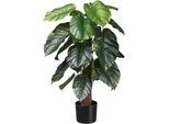 Kunstpflanze Philodendron Scandes II in Grün/Braun