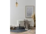 Livetastic , Beige , Textil , 80x42x40 cm , Wohnzimmer, Hocker, Hocker
