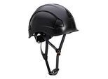 Portwest Schutzhelm für Höhenarbeiten PS53 Endurance, ohne Schirm, nicht belüftet, Kinnschutz, verstellbares Kopfteil, ABS, schwarz