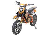 Kinder-Crossbike Gepard, Elektro-Kindermotorrad, 500 Watt, bis 24 km/h, verstärkte Gabel, ab 8 J. (Orange)