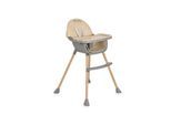Moni Kinderhochstuhl Biscotti 2 in 1 Kinderstuhl Anti-Rutsch-Füße Doppeltablett beige