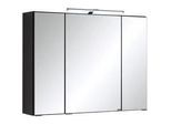 Spiegelschrank Cardiff 3-türig ca. 80x64 cm Graphitfarben