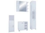 Badezimmer Zalo 4-tlg. ca. 140 cm Weiß