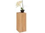 Linea Natura Blumenständer , Eichefarben , Holz , Eiche , massiv , 25x60x25 cm , Wohnzimmer, Wohnzimmertische, Blumentische