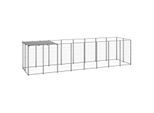 VidaXL Hundezwinger silber 4,4 m, 1,1 m, 1,1 m