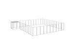 VidaXL Hundezwinger silber 6,6 m, 5,5 m, 1,1 m