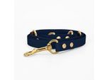 THE DOG IDEA Biothane Hundeleine Gold Navy