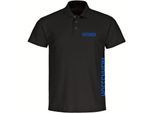 multifanshop Poloshirt - Hoffenheim - Brust & Seite - Druck blau - Polo