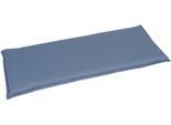 Bankauflage GO-DE "2-Sitzer", blau, B:48cm H:6cm T:115cm, Polyester, Polyurethan, Polsterauflagen, Bankauflage, Maße ca.: 48 cm x 115 cm x 6 cm