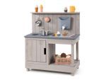 Muddy Buddy Matschküche, Hellgrau, Holz, 40x90x80 cm, Fsc, EN 71, Europäischer Sicherheitsstandard, mit Holzschutz vorbehandelt, Spielzeug, Kinderspielzeug, Kinderküchen