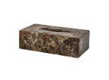 Aquanova Taschentuchbox Hammam, Braun, Stein, 13x7.5x25.5 cm, Badaccessoires, Waschplatzzubehör, Taschentuchboxen