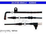 ATE Bremsensatz, Scheibenbremse Bremsen-Set VA + HA sizw2n87p8 Hinterachse belüftet 325mm 30mm für LAND ROVER