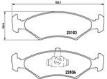 BREMBO Bremsensatz, Scheibenbremse Bremsensatz-Vorderachse ijf141i4v0 Vorderachse voll 240mm 12mm für Ford MAZDA