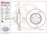 BREMBO Bremsscheibe 09893710 305mm 28mm für Opel Vaughall NISSAN RENAULT
