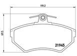 BREMBO Bremsensatz, Scheibenbremse ik3ebym318 Vorderachse voll 239mm 12mm für Audi VW SEAT Skoda