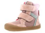 Winterstiefel NATURINO "BAREFOOT KODDAS VL", Damen, Gr. 24, rosa, Textil, Veloursleder, Schuhe Winterstiefel, Klettstiefel mit Wollfutter, Größenschablone zum Download