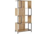 Regal Geny Eichefarben/Schwarz MDF