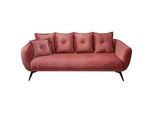 3-Sitzer-Sofa Baggio Koralle Velours