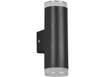 LED-Wandleuchte Ray in Schwarz/Weiß max. 2x4 Watt Wandlampe