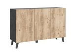 Sideboard Phuket Anthrazit/Kastanieneiche
