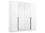 Drehtürenschrank Artemis Weiß, Weiß Hochglanz